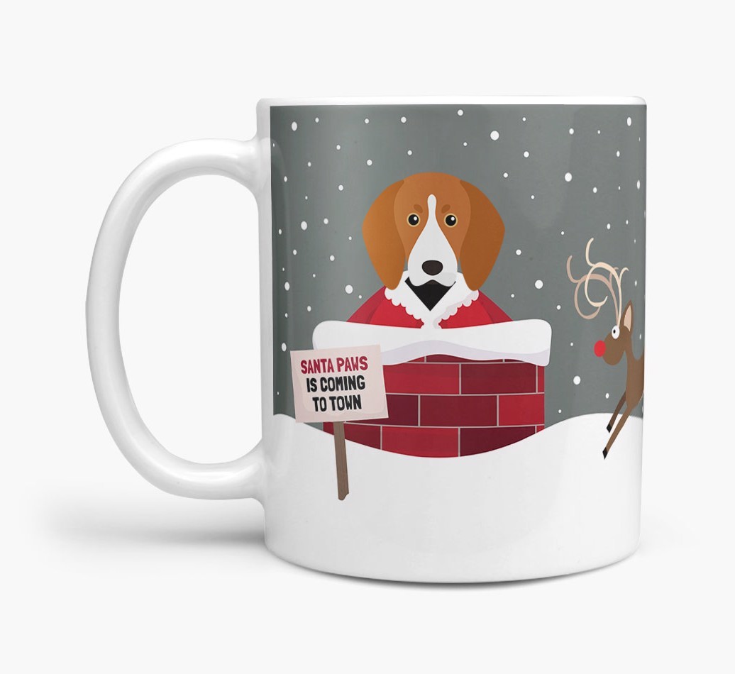 'Santa Paws' Mug with {breedFullName} Icon