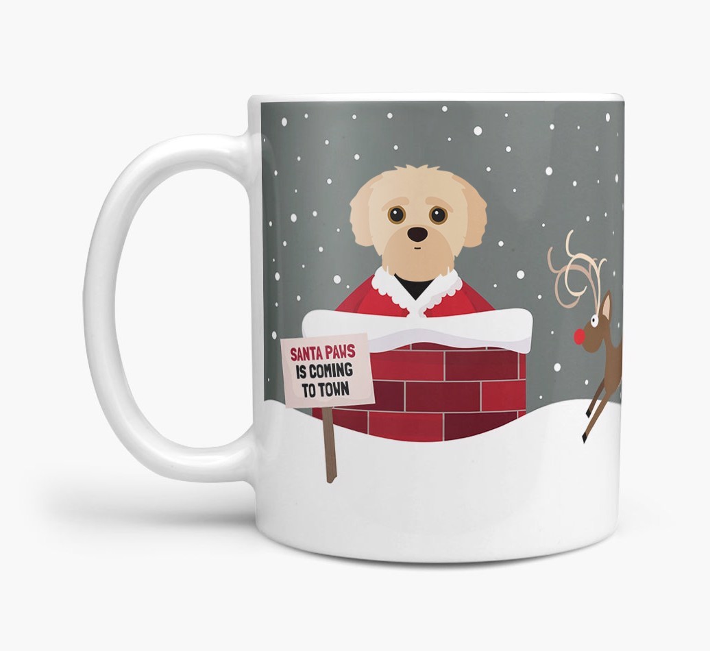'Santa Paws' - Personalised {breedFullName} Mug