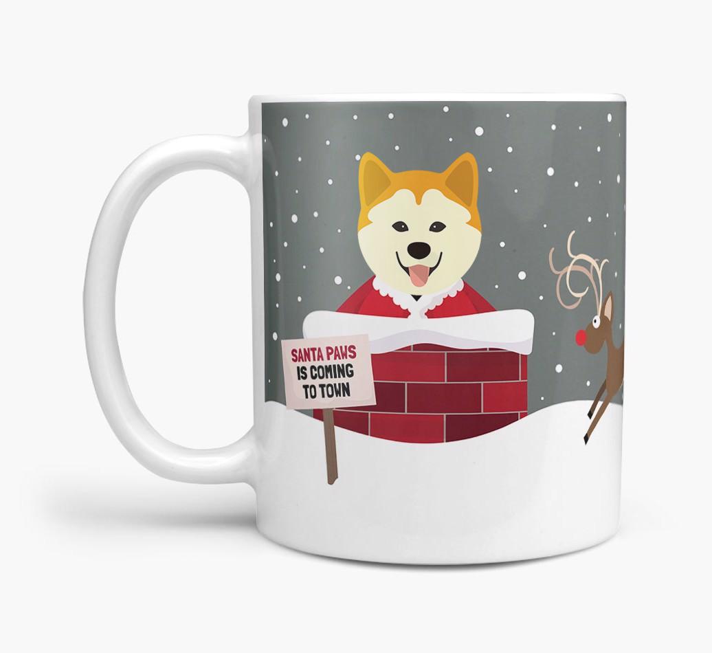 'Santa Paws' Mug with {breedFullName} Icon