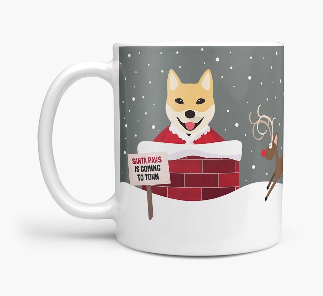 'Santa Paws' Mug with {breedFullName} Icon