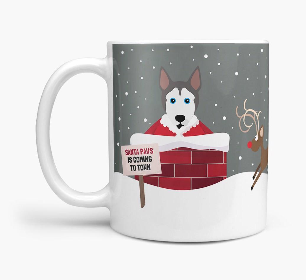 'Santa Paws' Mug with {breedFullName} Icon