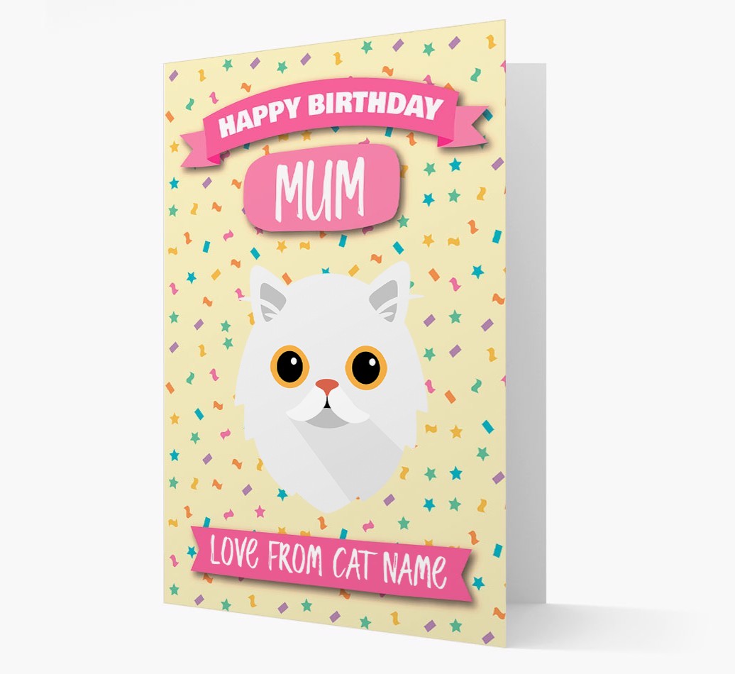 'Happy Birthday Mum' - Personalised {breedCommonName} Birthday Card
