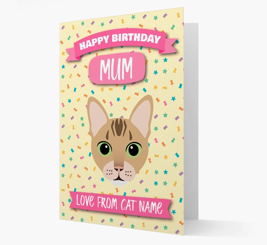 'Happy Birthday Mum' - Personalised {breedCommonName} Birthday Card