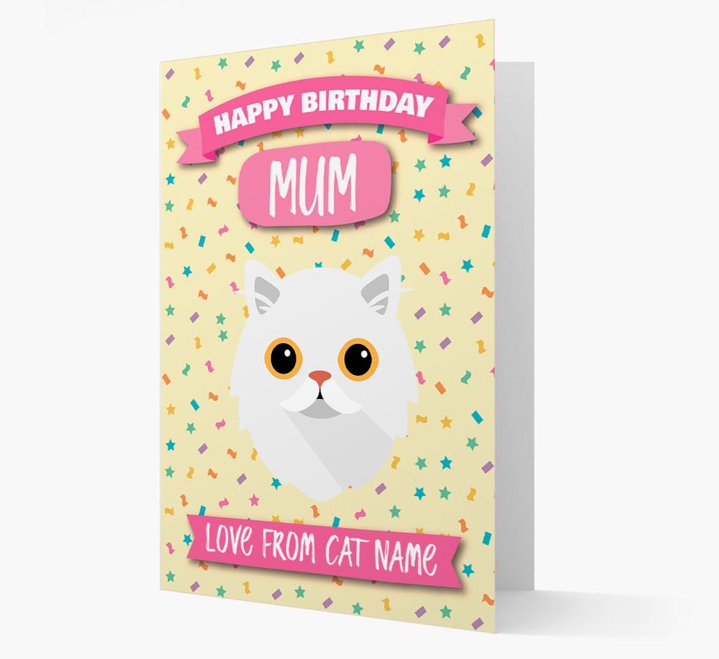 'Happy Birthday Mum' - Personalised {breedCommonName} Birthday Card