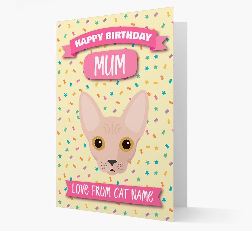 'Happy Birthday Mum' - Personalised {breedCommonName} Birthday Card