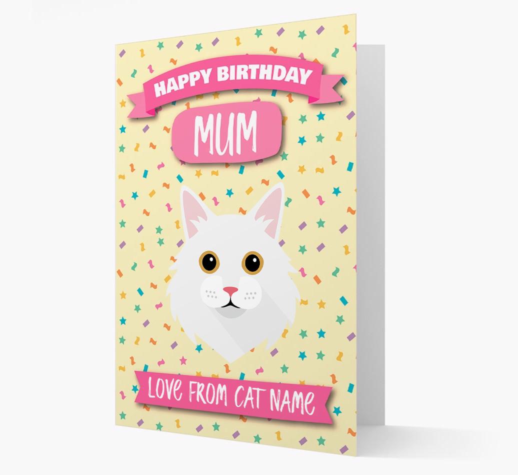 'Happy Birthday Mum' - Personalised {breedCommonName} Birthday Card