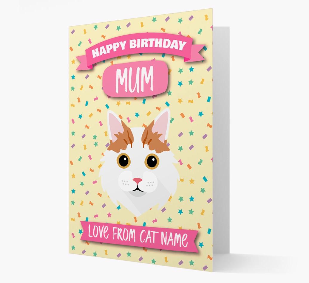 'Happy Birthday Mum' - Personalised {breedCommonName} Birthday Card
