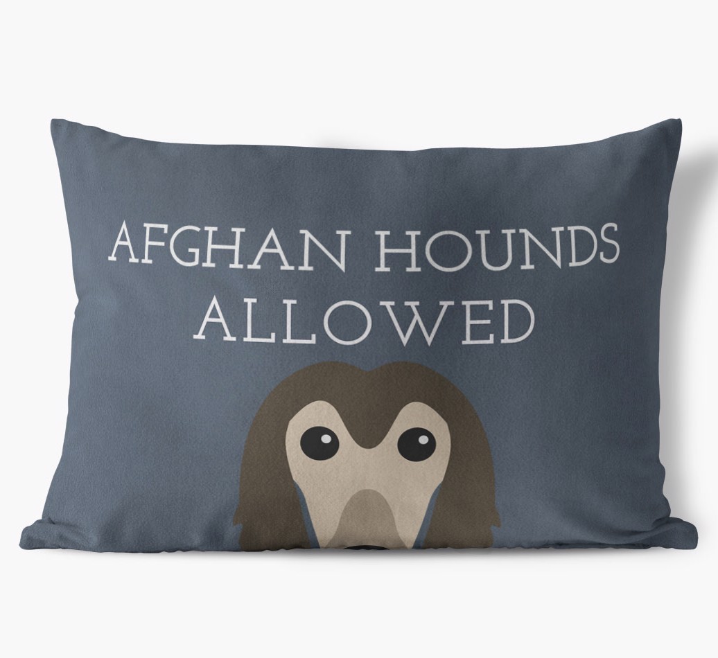Dogs Allowed: Personalised {breedFullName} Soft Touch Cushion