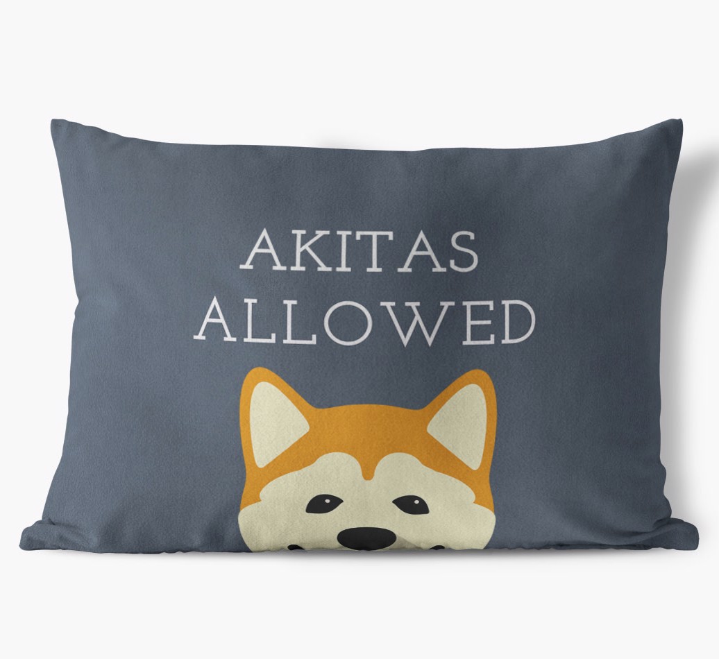 Dogs Allowed: Personalised {breedFullName} Soft Touch Cushion