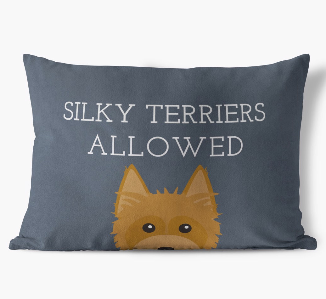 Dogs Allowed: Personalized {breedFullName} Soft Touch Pillow
