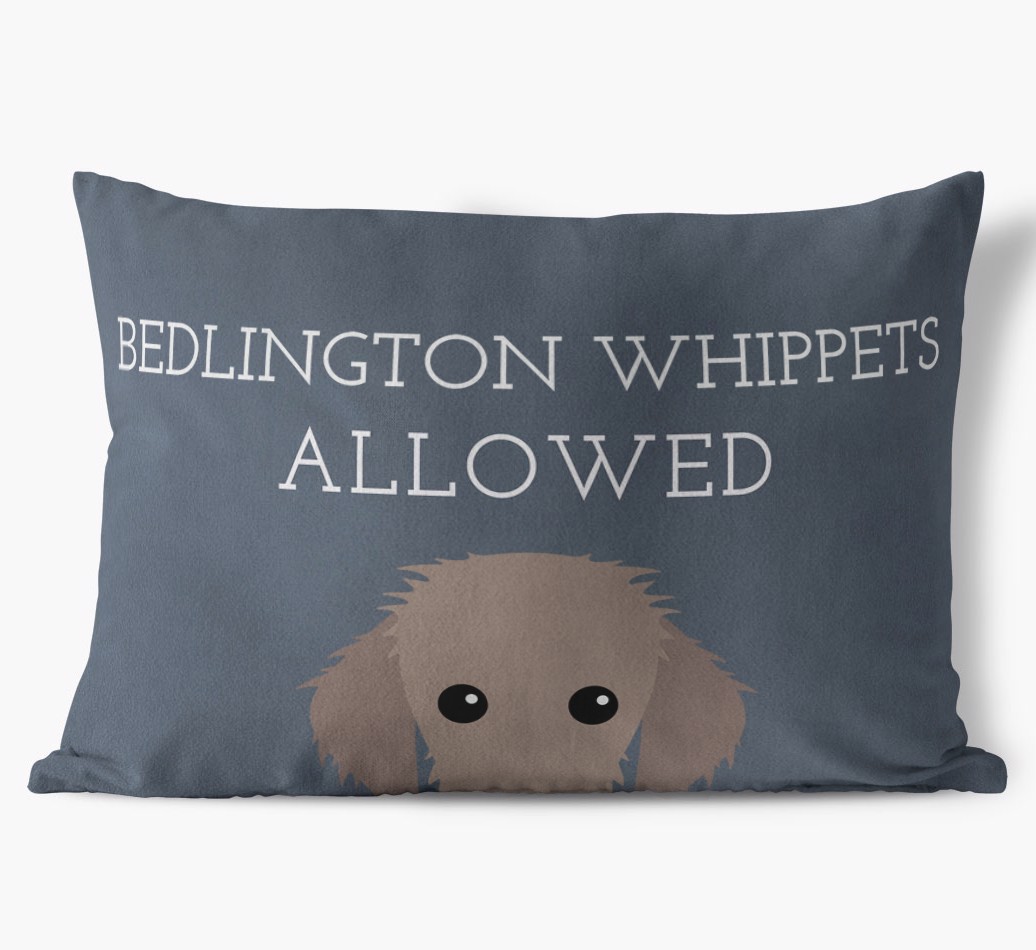 Dogs Allowed: Personalised {breedFullName} Soft Touch Cushion