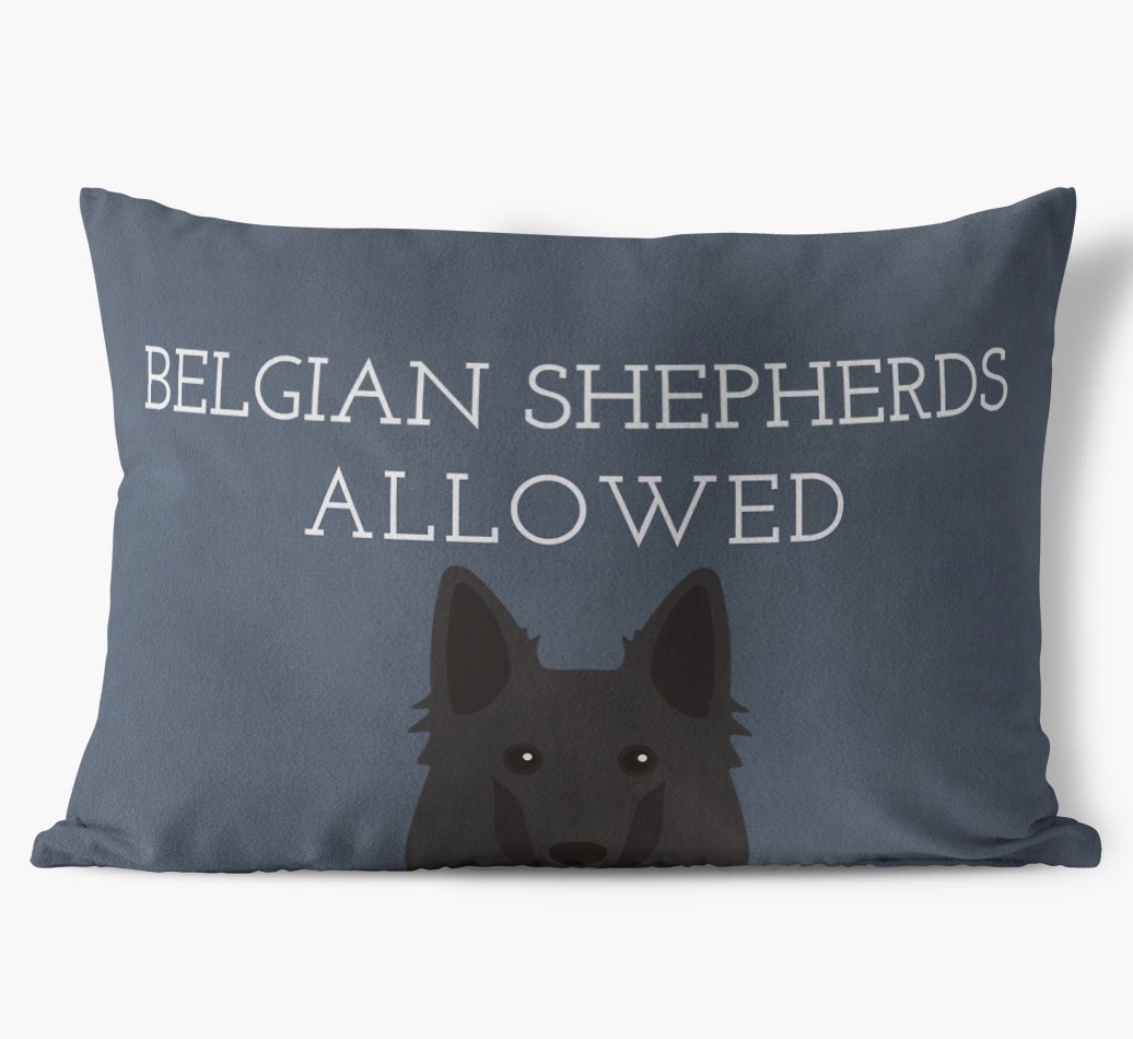 Dogs Allowed: Personalised {breedFullName} Soft Touch Cushion