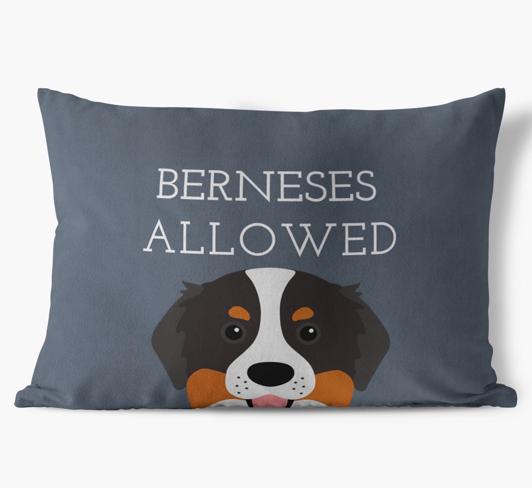 Dogs Allowed: Personalised {breedFullName} Soft Touch Cushion