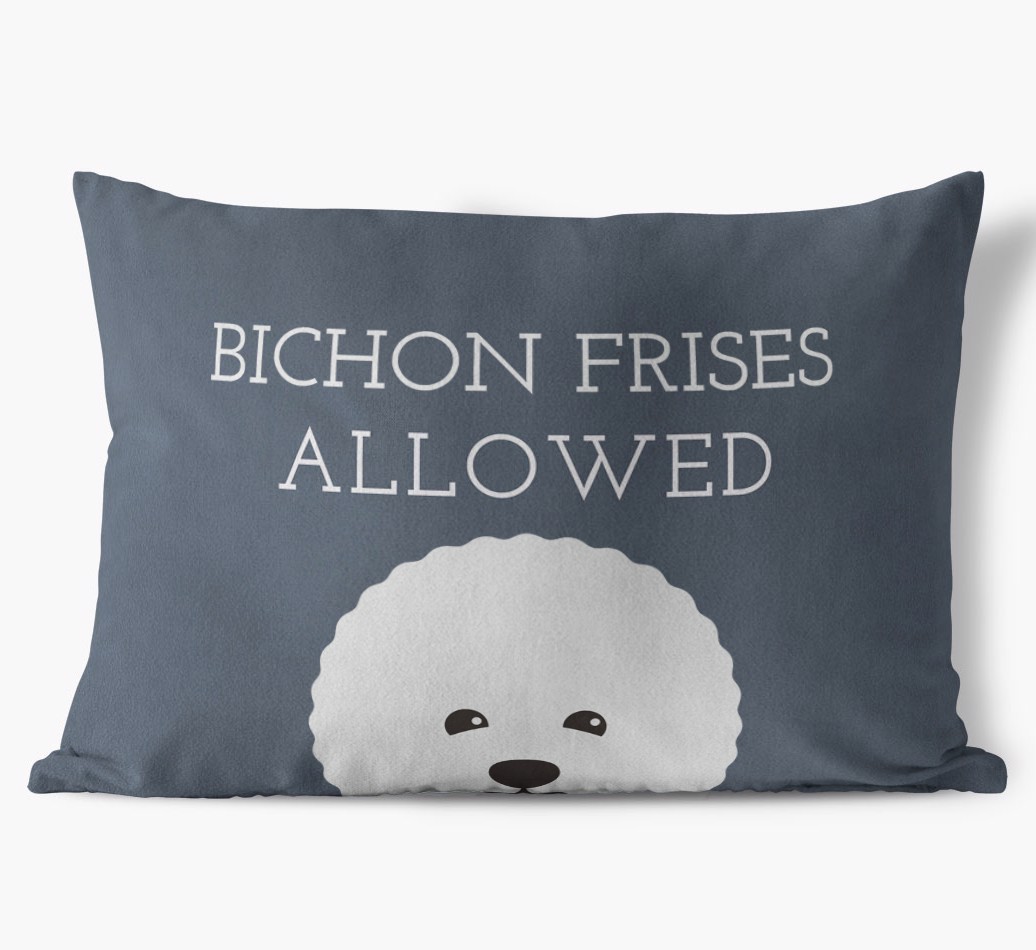 Dogs Allowed: Personalised {breedFullName} Soft Touch Cushion