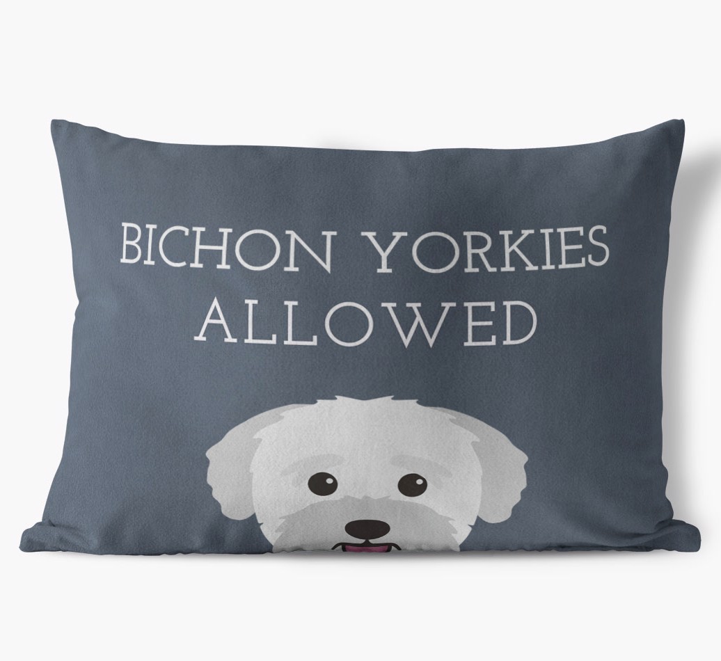 Dogs Allowed: Personalised {breedFullName} Soft Touch Cushion