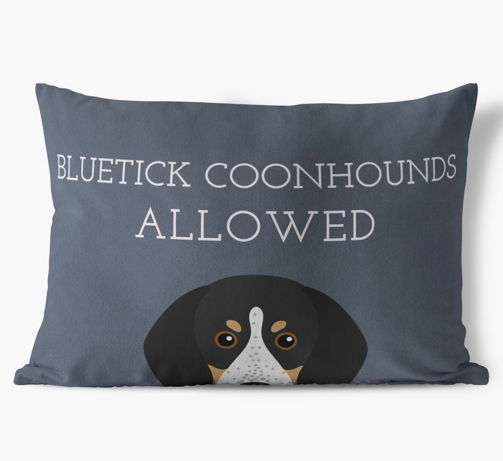 Dogs Allowed: Personalised {breedFullName} Soft Touch Cushion