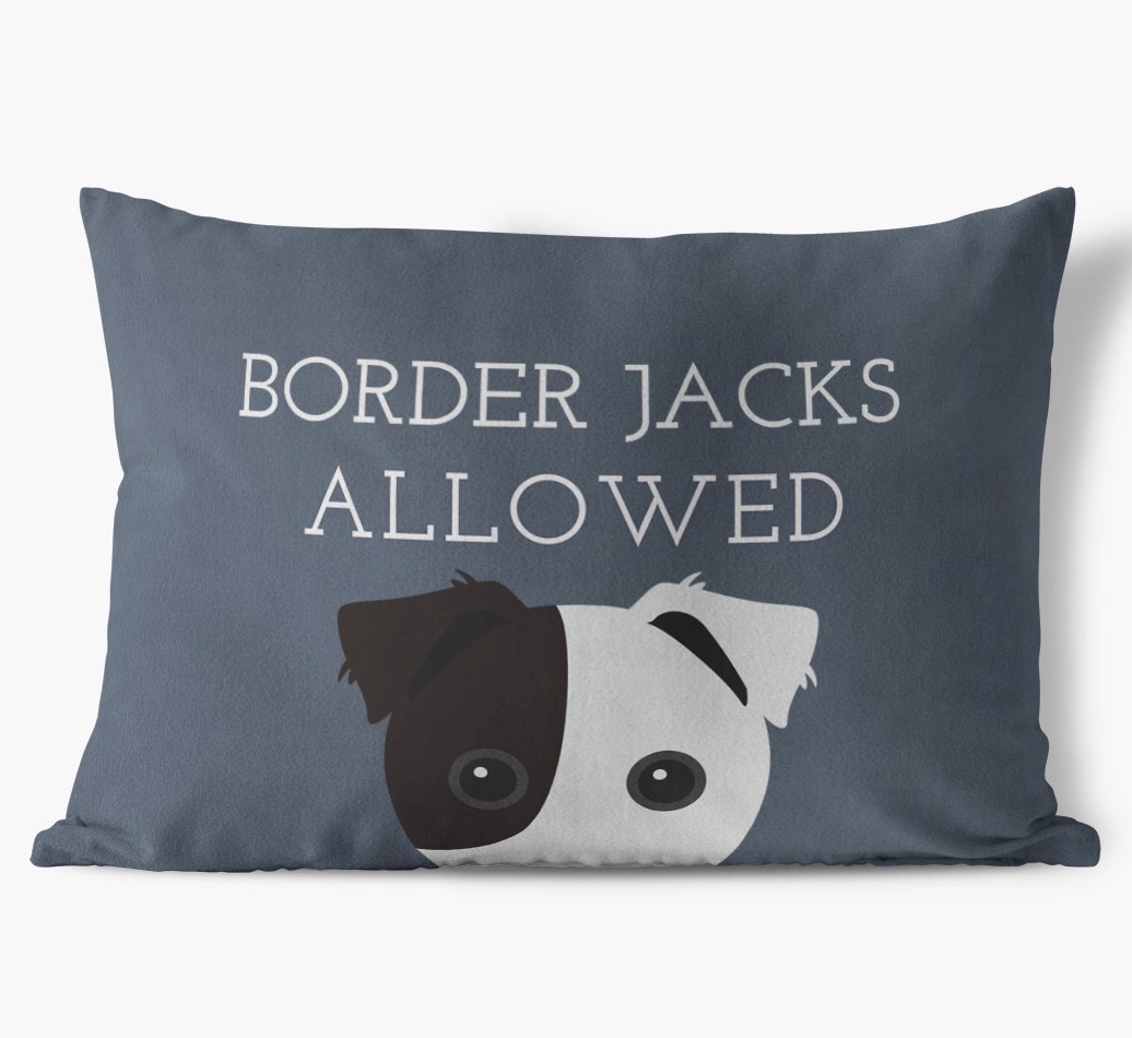 Dogs Allowed: Personalised {breedFullName} Soft Touch Cushion