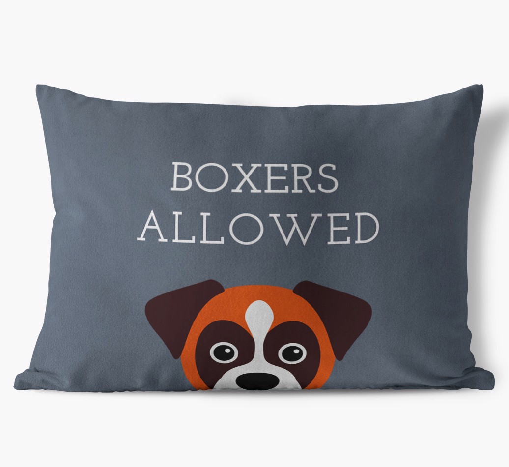 Dogs Allowed: Personalised {breedFullName} Soft Touch Cushion