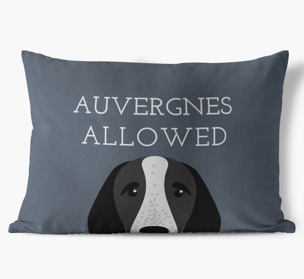 Dogs Allowed: Personalised {breedFullName} Soft Touch Cushion