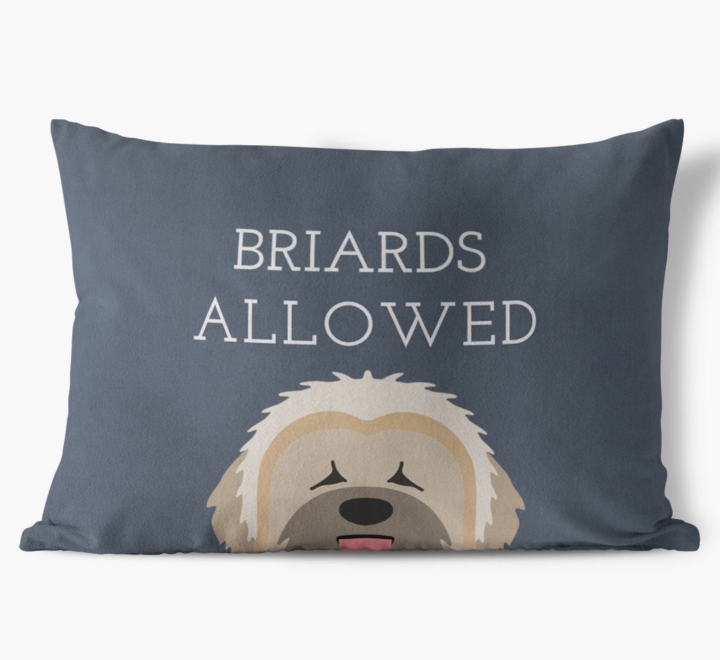 Dogs Allowed: Personalized {breedFullName} Soft Touch Pillow