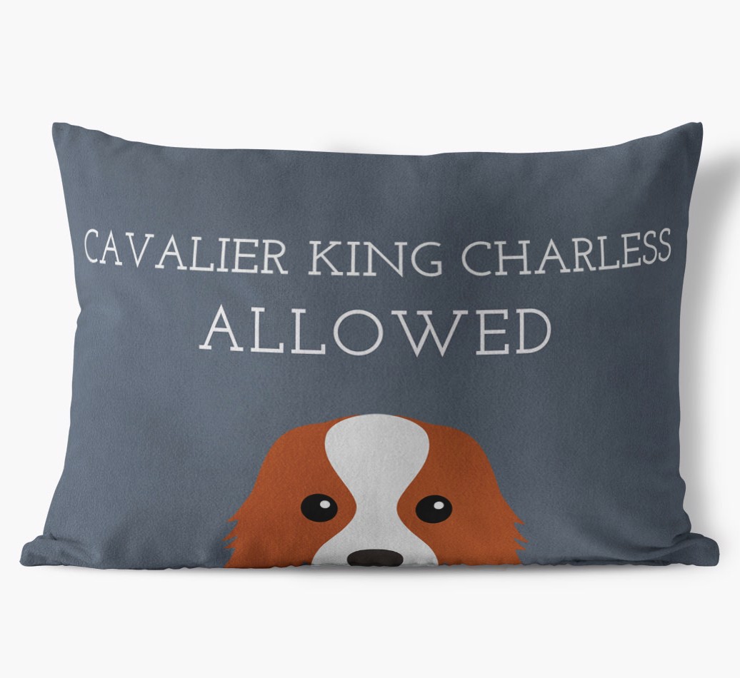 Dogs Allowed: Personalised {breedFullName} Soft Touch Cushion