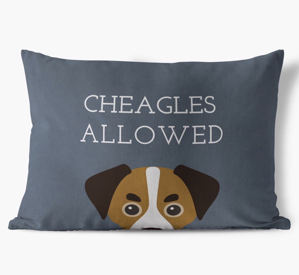 Dogs Allowed: Personalised {breedFullName} Soft Touch Cushion