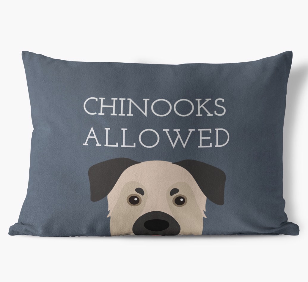 Dogs Allowed: Personalised {breedFullName} Soft Touch Cushion