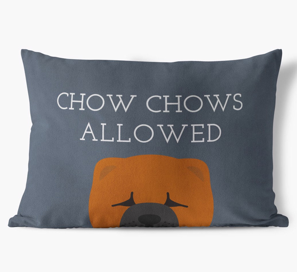 Dogs Allowed: Personalised {breedFullName} Soft Touch Cushion