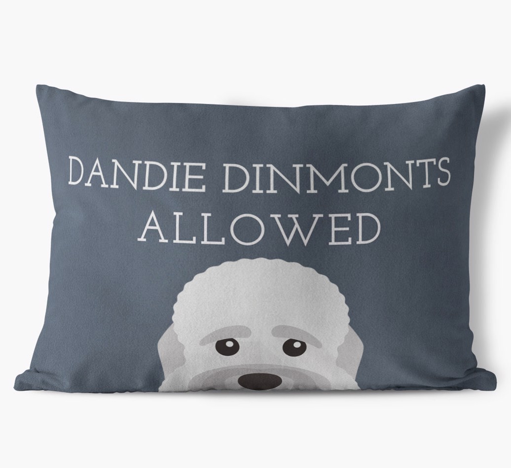 Dogs Allowed: Personalised {breedFullName} Soft Touch Cushion