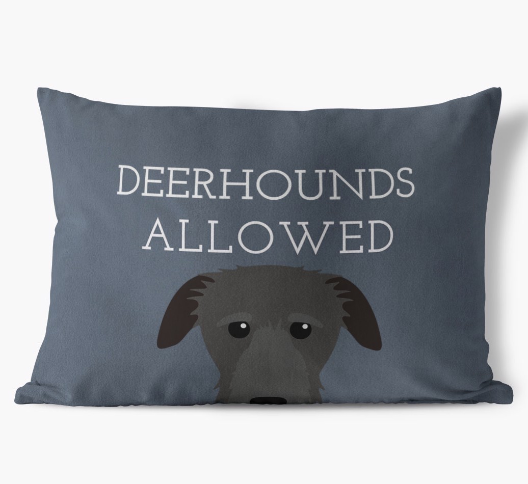 Dogs Allowed: Personalised {breedFullName} Soft Touch Cushion