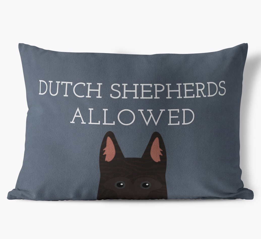 Dogs Allowed: Personalised {breedFullName} Soft Touch Cushion