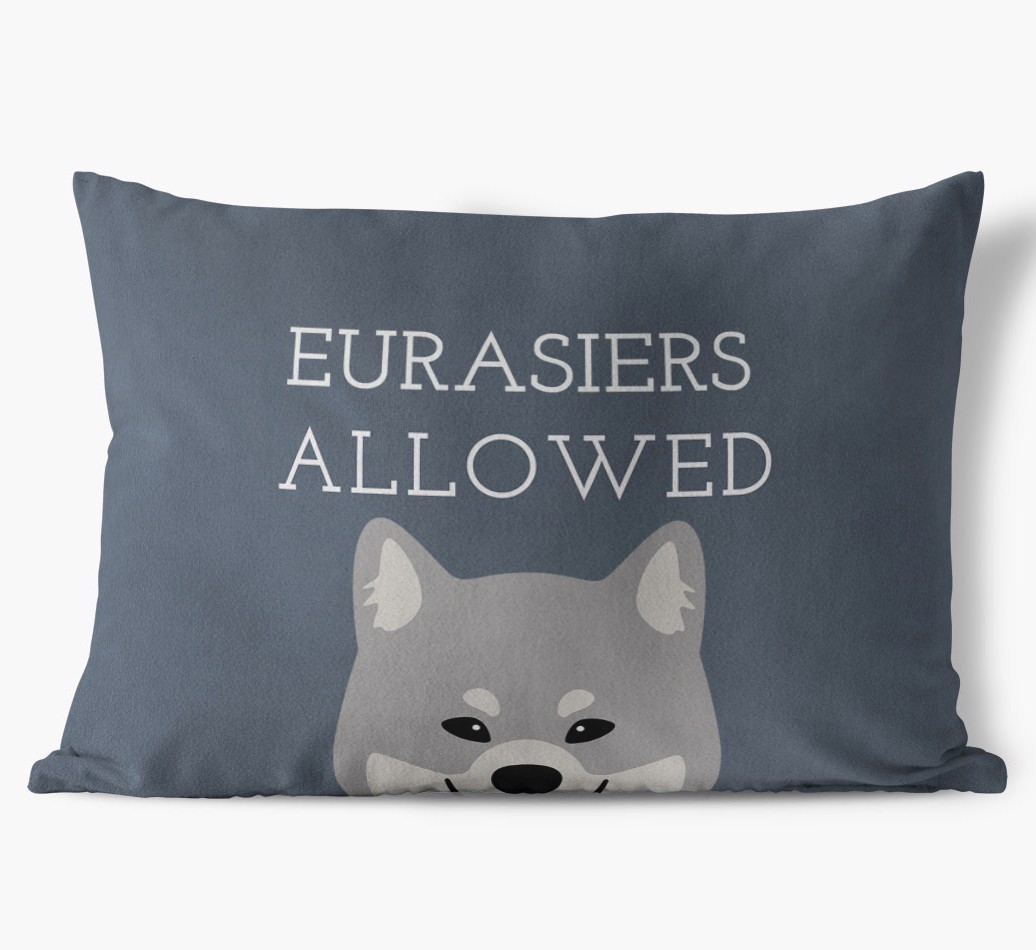 Dogs Allowed: Personalised {breedFullName} Soft Touch Cushion