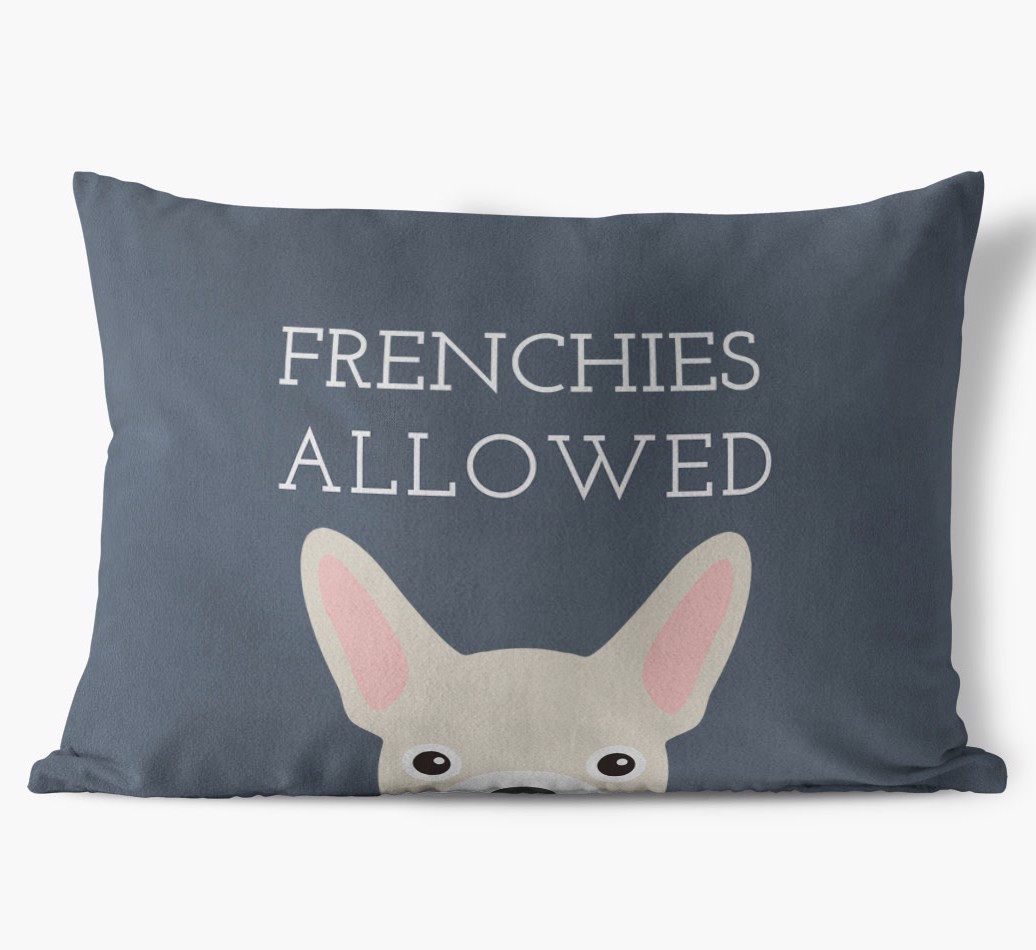 Dogs Allowed: Personalized {breedFullName} Soft Touch Pillow