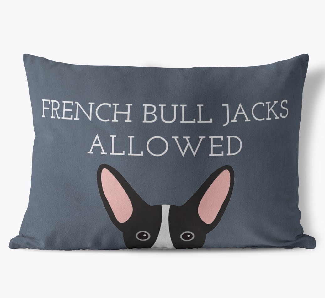 Dogs Allowed: Personalised {breedFullName} Soft Touch Cushion