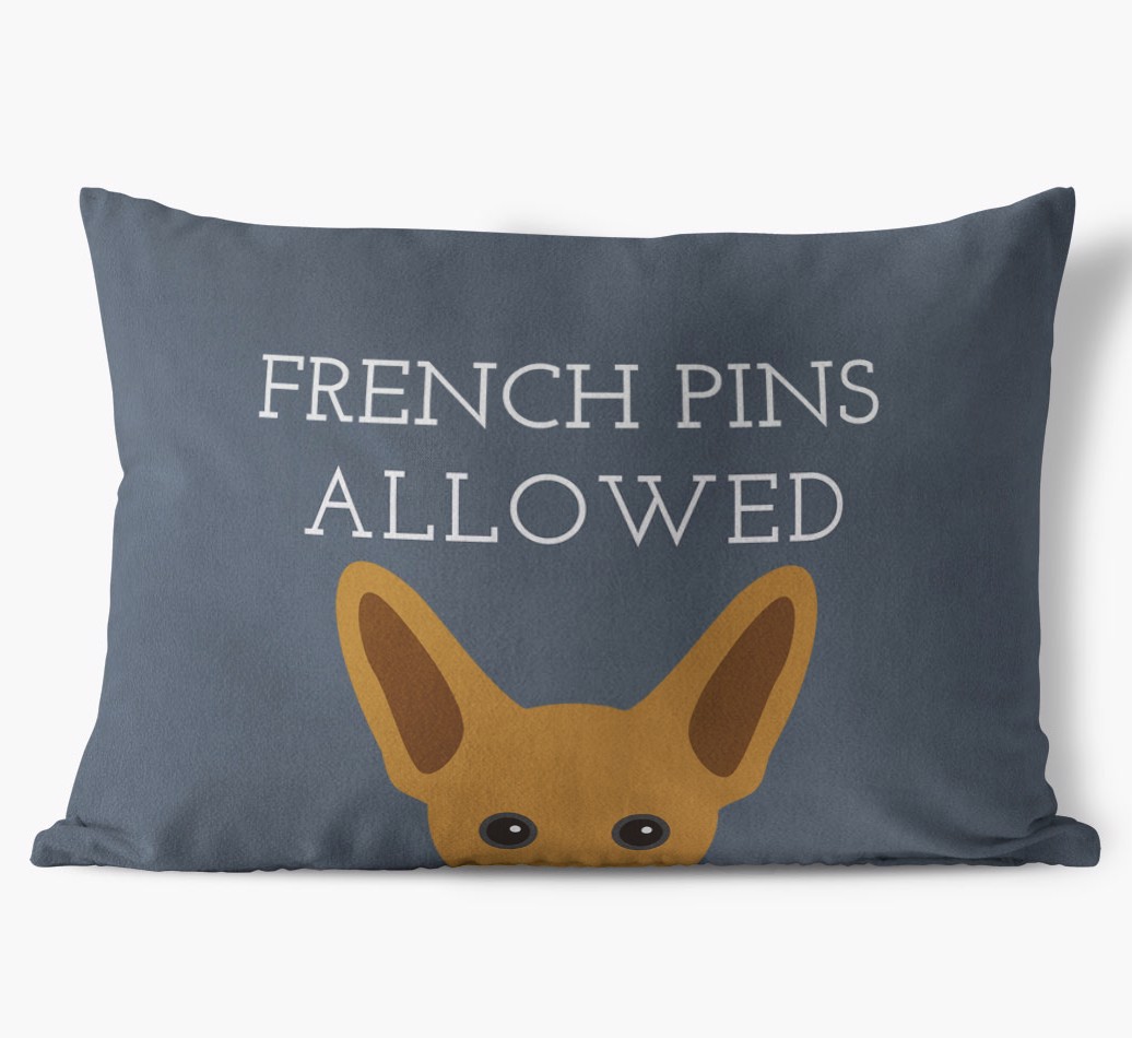 Dogs Allowed: Personalised {breedFullName} Soft Touch Cushion