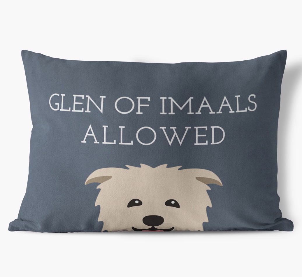 Dogs Allowed: Personalised {breedFullName} Soft Touch Cushion