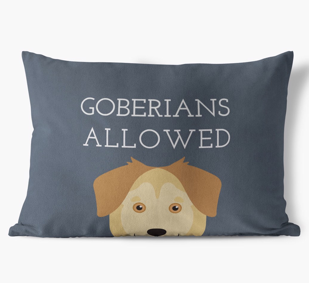 Dogs Allowed: Personalised {breedFullName} Soft Touch Cushion