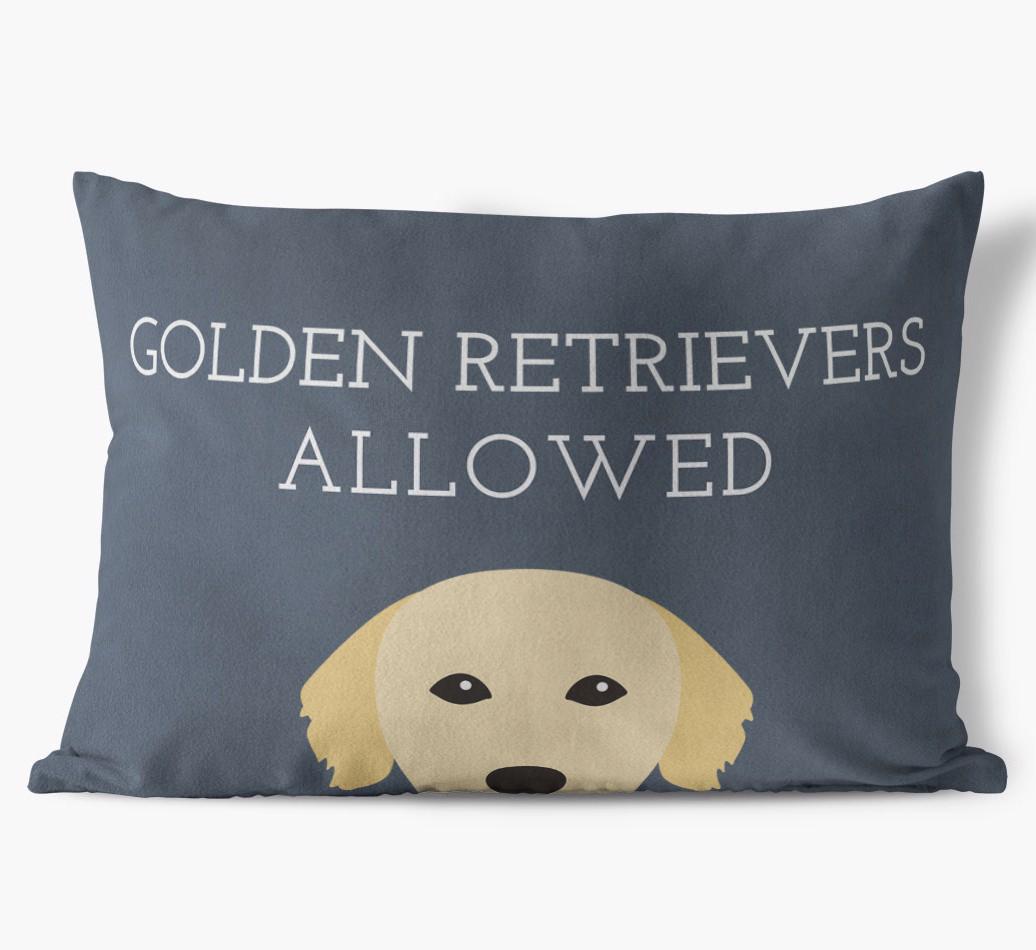 Dogs Allowed: Personalized {breedFullName} Soft Touch Pillow