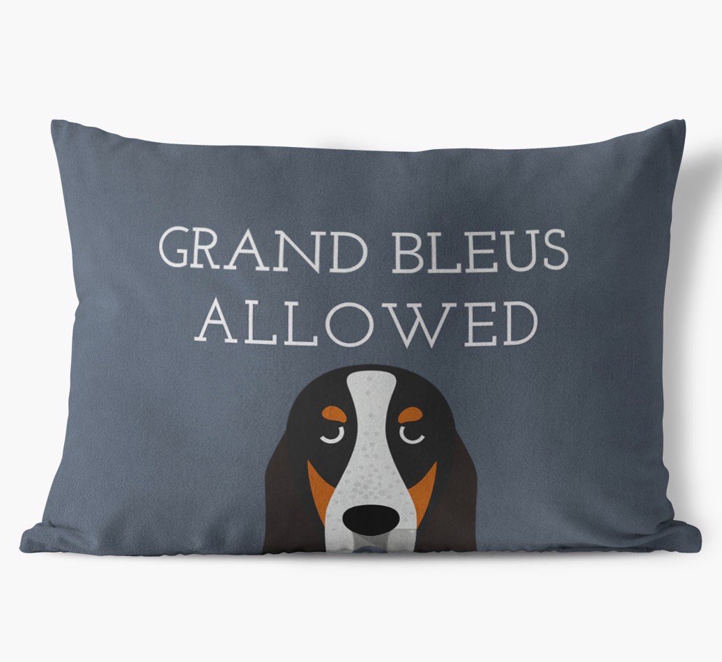 Dogs Allowed: Personalised {breedFullName} Soft Touch Cushion