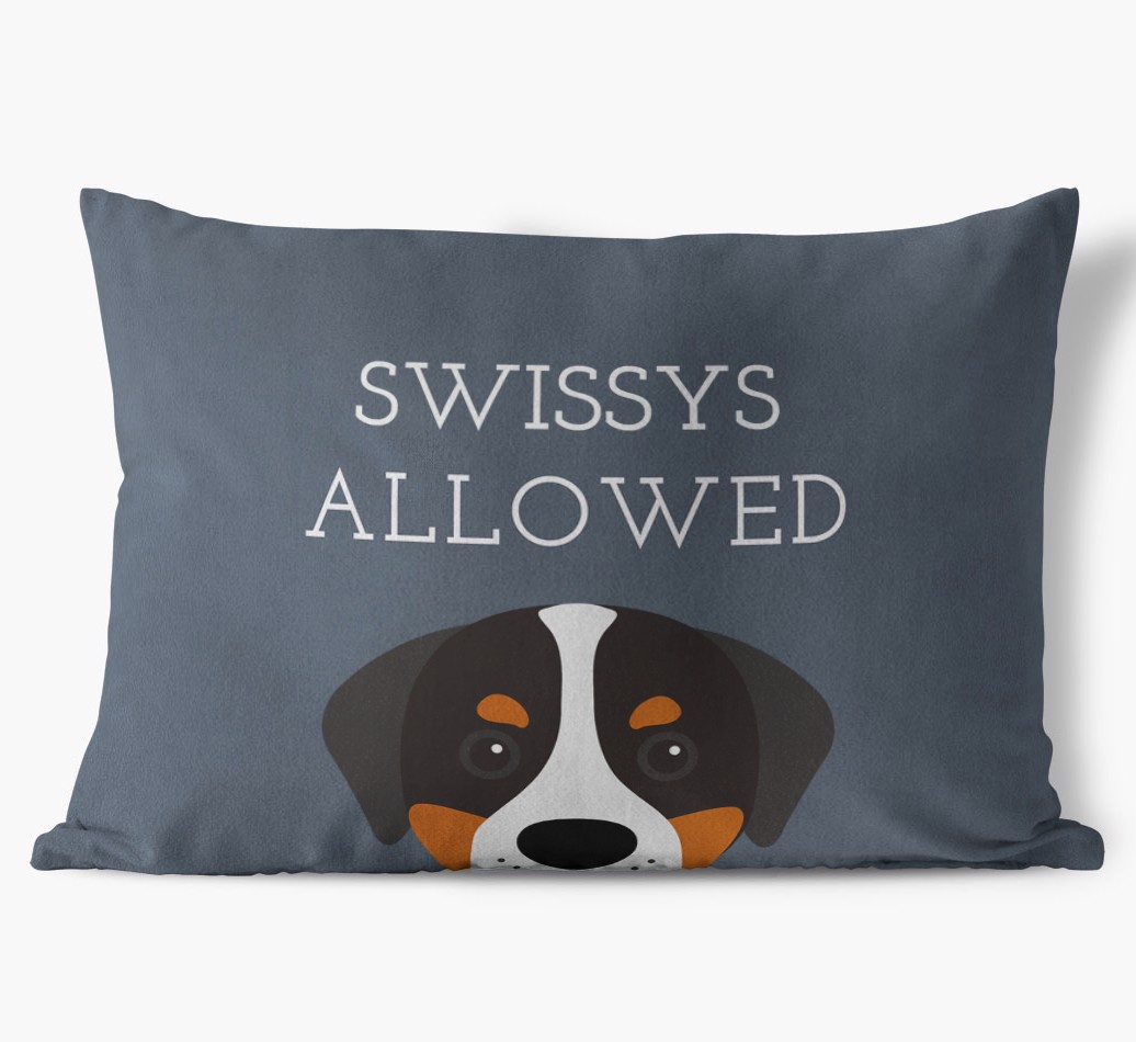 Dogs Allowed: Personalised {breedFullName} Soft Touch Cushion