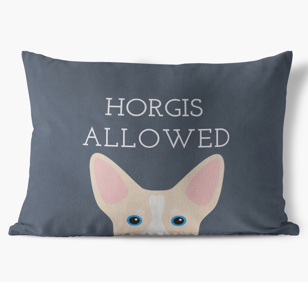 Dogs Allowed: Personalised {breedFullName} Soft Touch Cushion