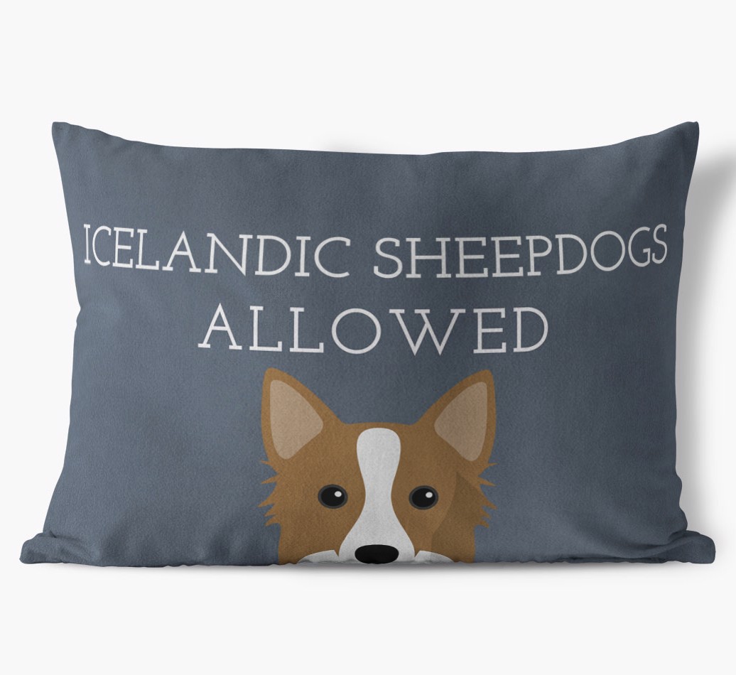 Dogs Allowed: Personalised {breedFullName} Soft Touch Cushion