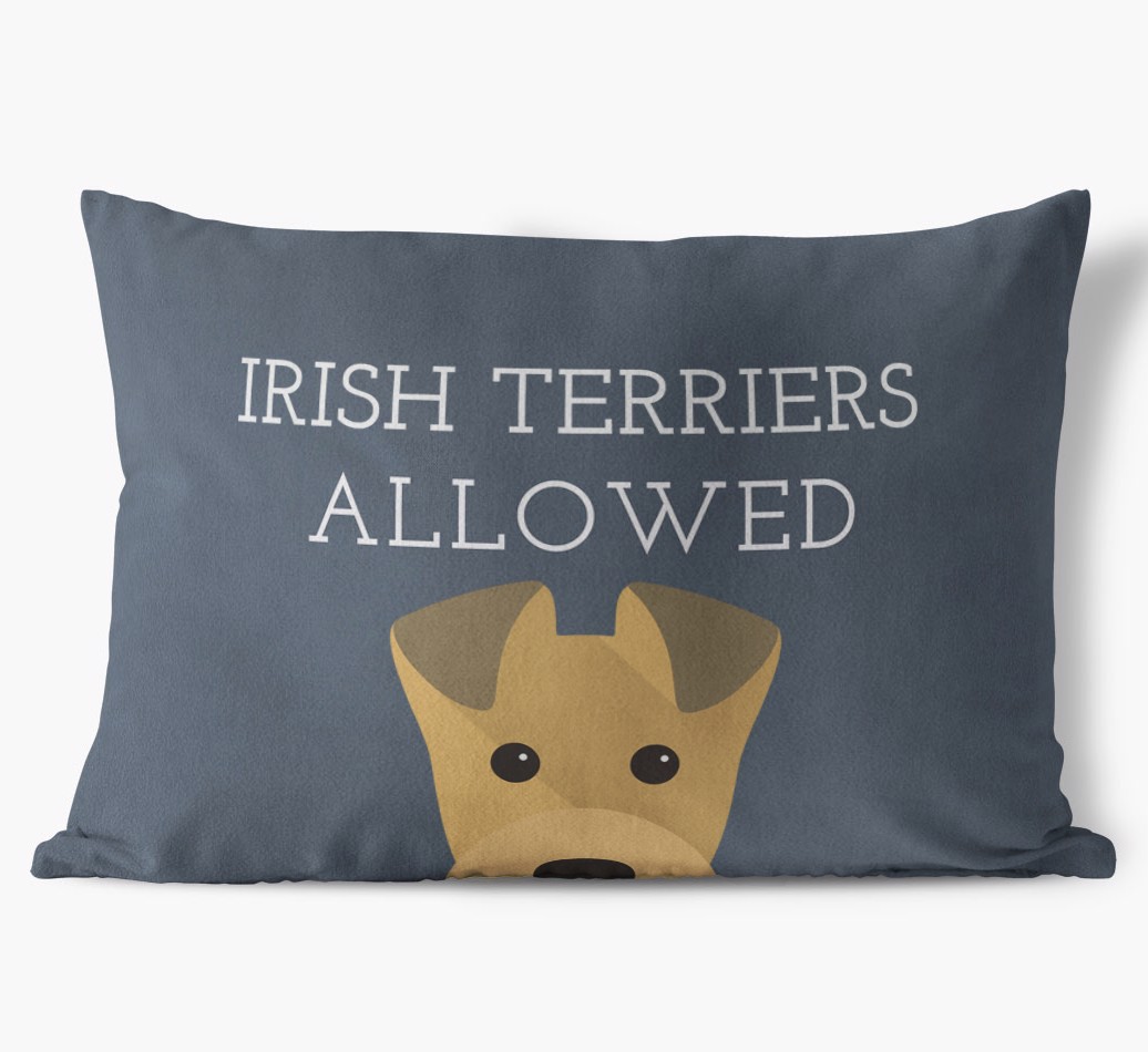 Dogs Allowed: Personalised {breedFullName} Soft Touch Cushion