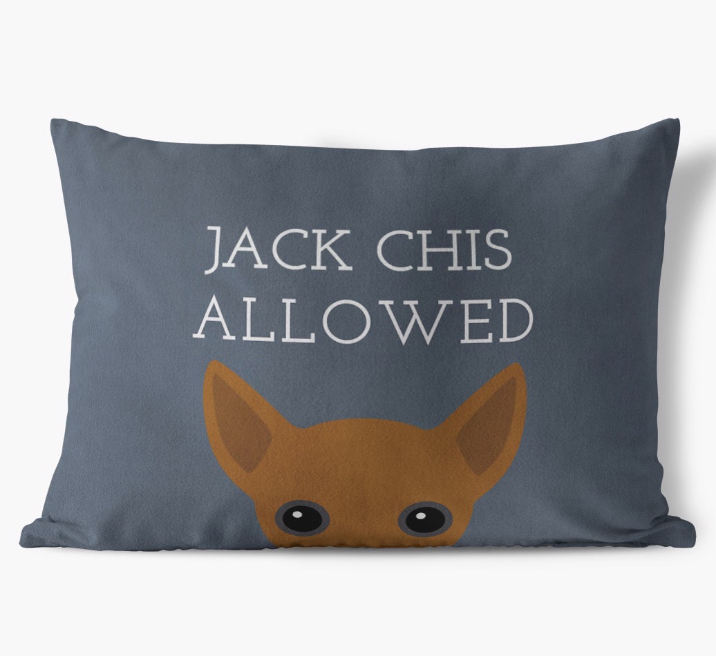 Dogs Allowed: Personalised {breedFullName} Soft Touch Cushion