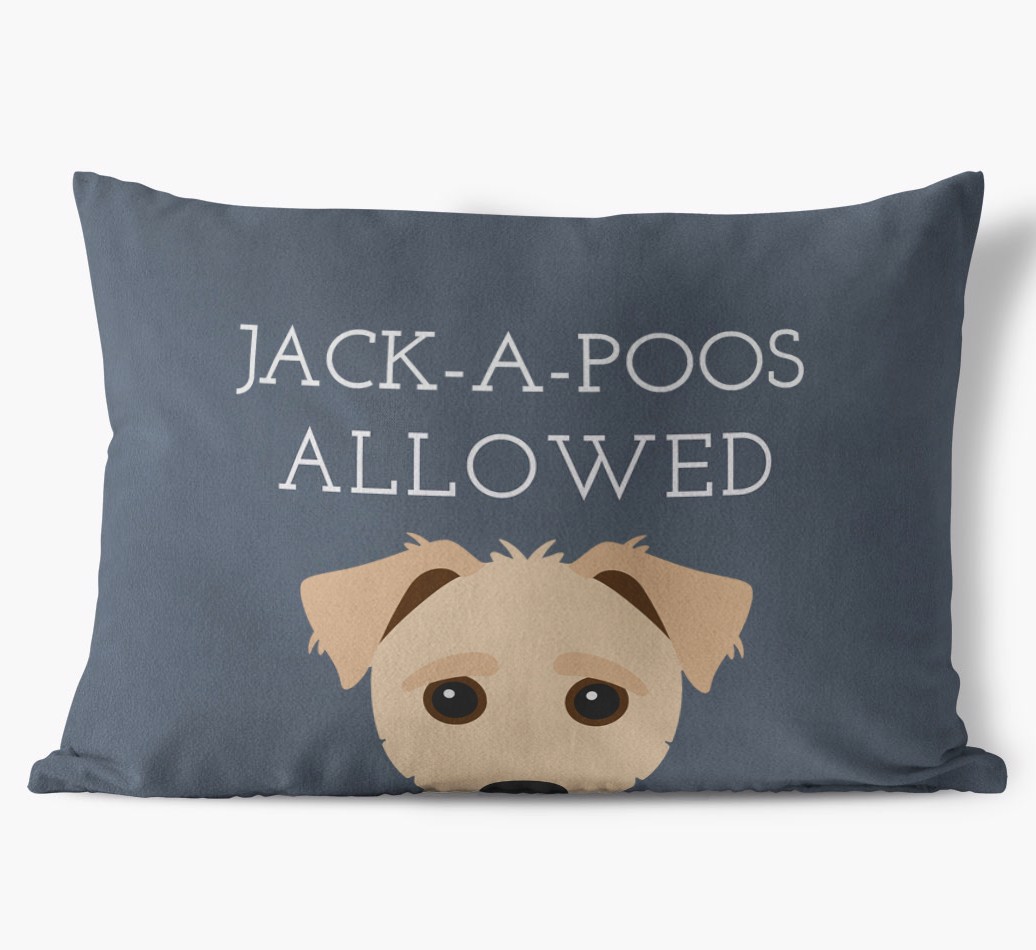 Dogs Allowed: Personalised {breedFullName} Soft Touch Cushion