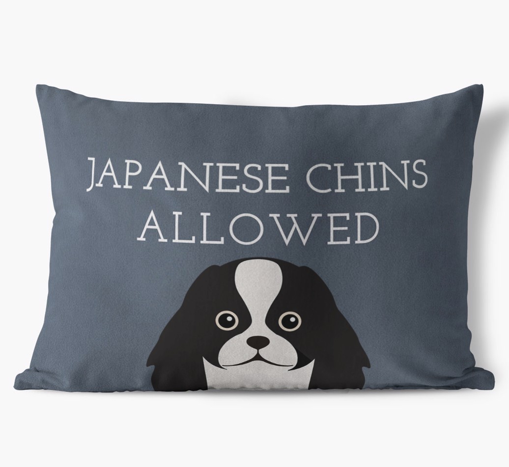 Dogs Allowed: Personalized {breedFullName} Soft Touch Pillow