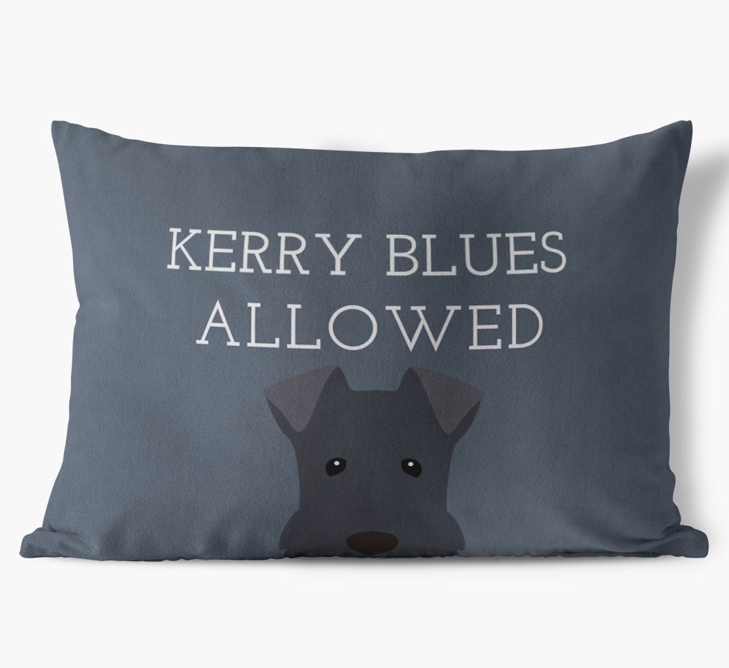 Dogs Allowed: Personalised {breedFullName} Soft Touch Cushion