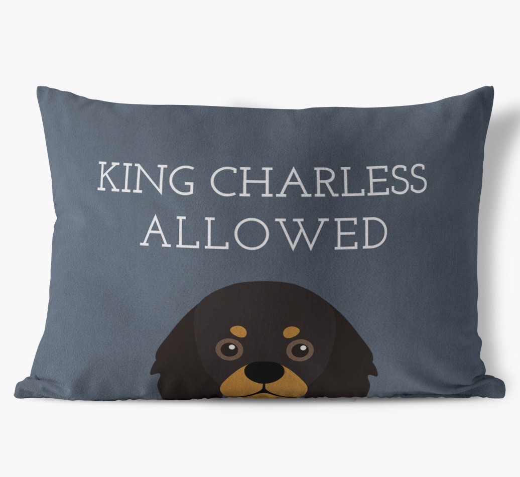 Dogs Allowed: Personalised {breedFullName} Soft Touch Cushion