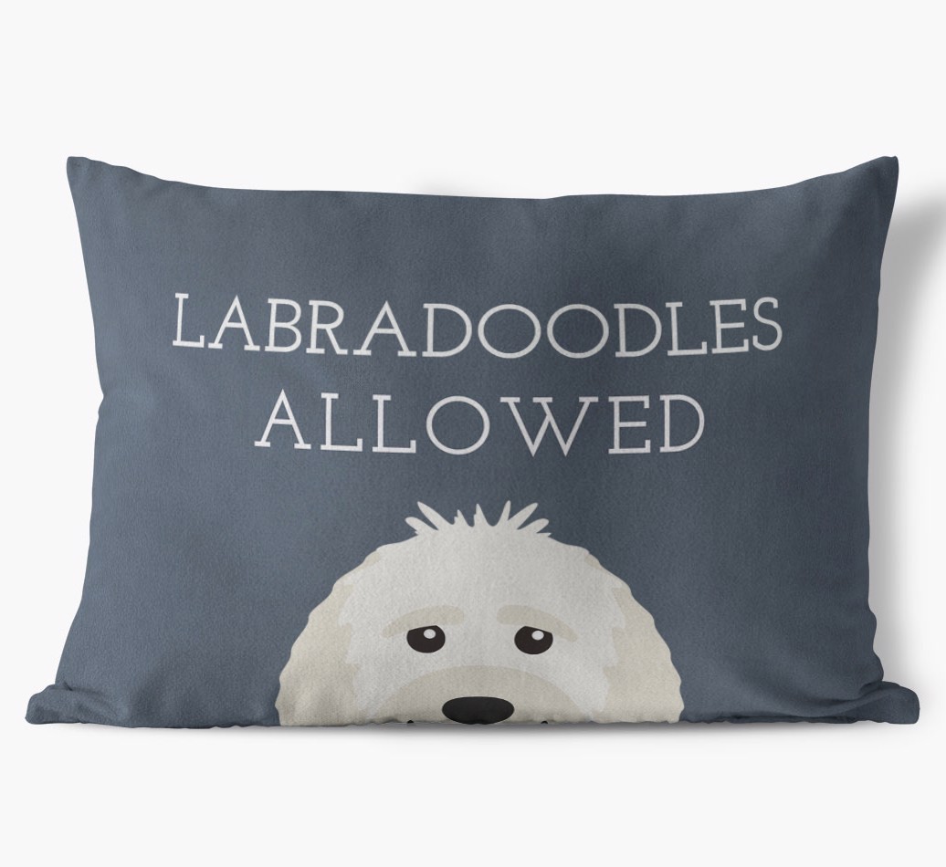 Dogs Allowed: Personalised {breedFullName} Soft Touch Cushion