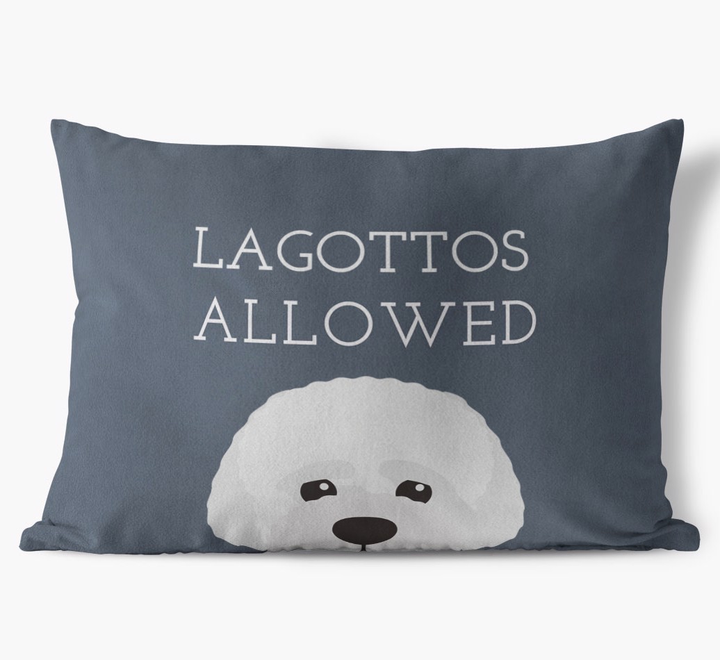Dogs Allowed: Personalised {breedFullName} Soft Touch Cushion